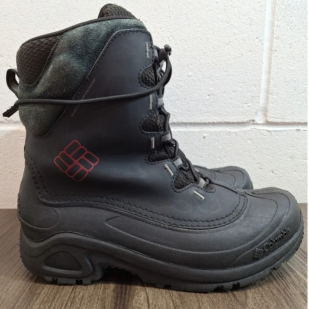 Columbia Bugaboot Plus III Omni-Heat Black Winter Snow Boots BY1317-010 Men's 6